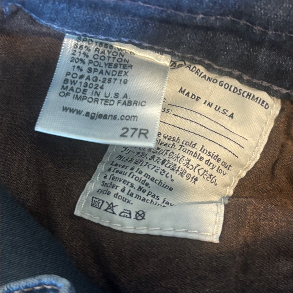 Adriano Goldschmied The High Rise Stevie Ankle Medium Wash Jeans Size 27 - Picture 5 of 7